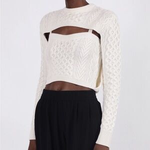 Rosie Assoulin Thousand In One Ways Sweater Ivory